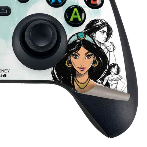 Disney Princess Jasmine Sketch Xbox Series X Controller Skin
