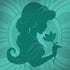 Disney Aladdin Princess Jasmine Silhouette Flower HP Spectre Skin