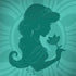 Disney Aladdin Princess Jasmine Silhouette Flower Surface Book 2 13.5in Skin