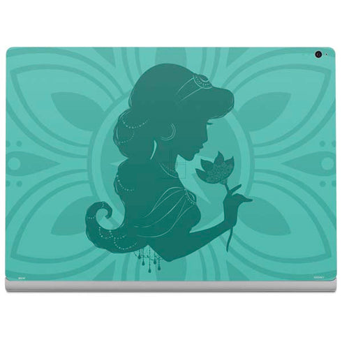 Disney Aladdin Princess Jasmine Silhouette Flower Surface Book 2 15in Skin