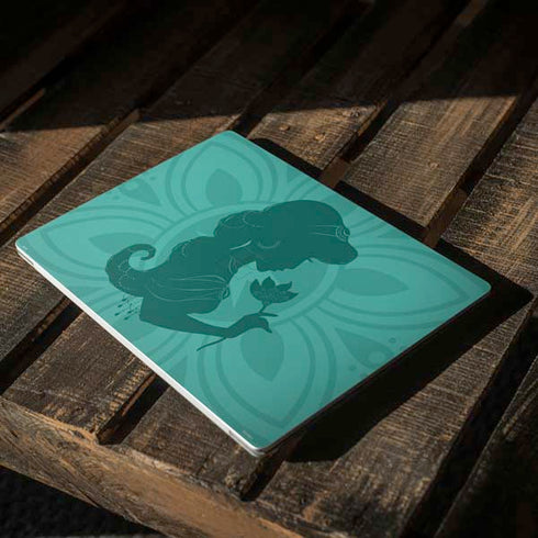 Disney Aladdin Princess Jasmine Silhouette Flower Surface Laptop 2 Skin
