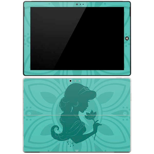 Disney Aladdin Princess Jasmine Silhouette Flower Surface Pro 3 Skin