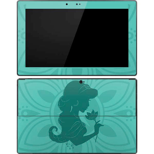 Disney Aladdin Princess Jasmine Silhouette Flower Surface Pro Tablet Skin