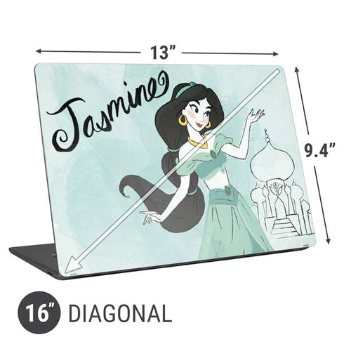 Disney Princess Jasmine Art Universal Laptop 16in (13 x 9.4in) Skin
