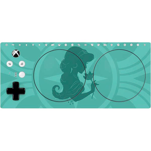 Disney Aladdin Princess Jasmine Silhouette Flower Xbox Adaptive Controller Skin