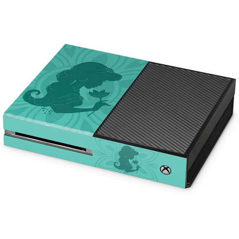 Disney Aladdin Princess Jasmine Silhouette Flower Xbox One Console Skin