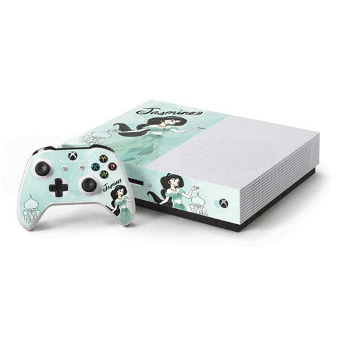 Disney Princess Jasmine Art Xbox One S Console and Controller Bundle Skin