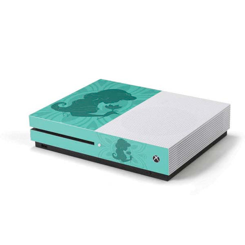 Disney Aladdin Princess Jasmine Silhouette Flower Xbox One S Console Skin