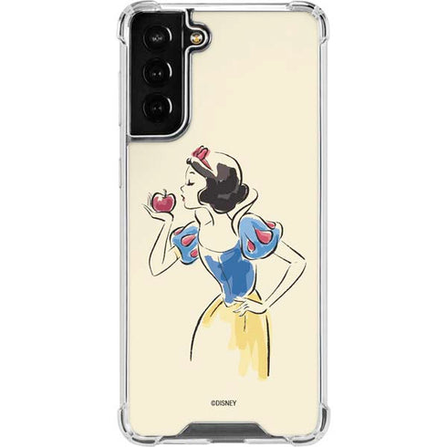 Disney Princess Snow White Art Galaxy S21 FE Clear Case