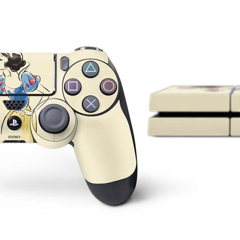 Disney Princess Snow White Art PS4 Console and Controller Bundle Skin