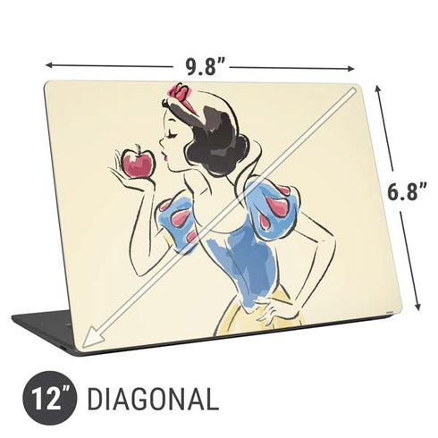 Disney Princess Snow White Art Universal Laptop 12in (9.8 x 6.8in) Skin