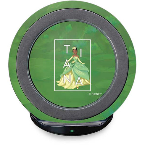 Disney Princess Tiana Floral Fast Charge Wireless Charging Stand Skin