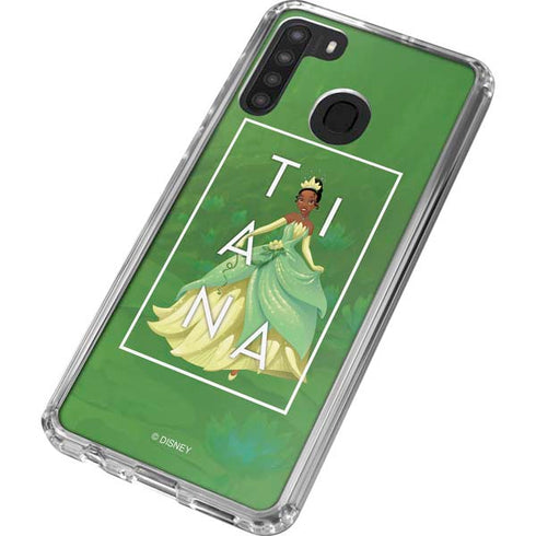 Disney Princess Tiana Floral Galaxy A21 Clear Case