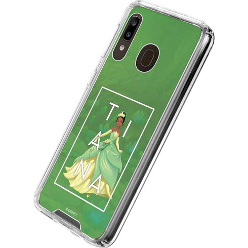 Disney Princess Tiana Floral Galaxy A30 Clear Case