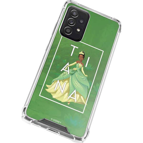 Disney Princess Tiana Floral Galaxy A52 5G Clear Case