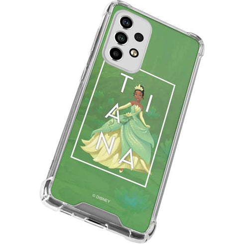 Disney Princess Tiana Floral Galaxy A53 5G Clear Case