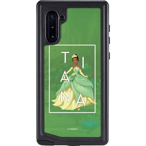 Disney Princess Tiana Floral Galaxy Note 10 Waterproof Case