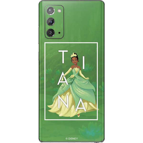 Disney Princess Tiana Floral Galaxy Note20 5G Skin