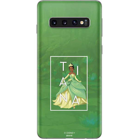 Disney Princess Tiana Floral Galaxy S10 Skin