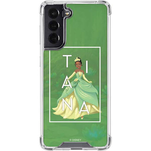 Disney Princess Tiana Floral Galaxy S22 Clear Case