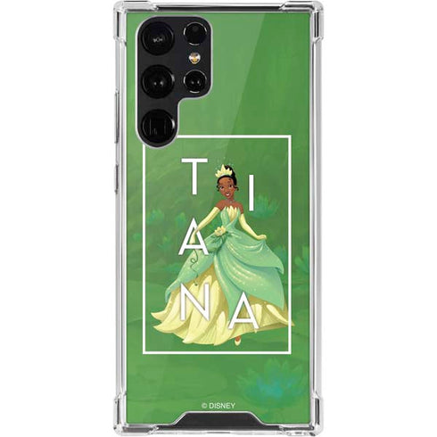 Disney Princess Tiana Floral Galaxy S22 Ultra Clear Case