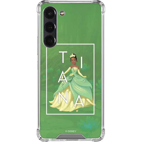 Disney Princess Tiana Floral Galaxy S23 Plus Clear Case