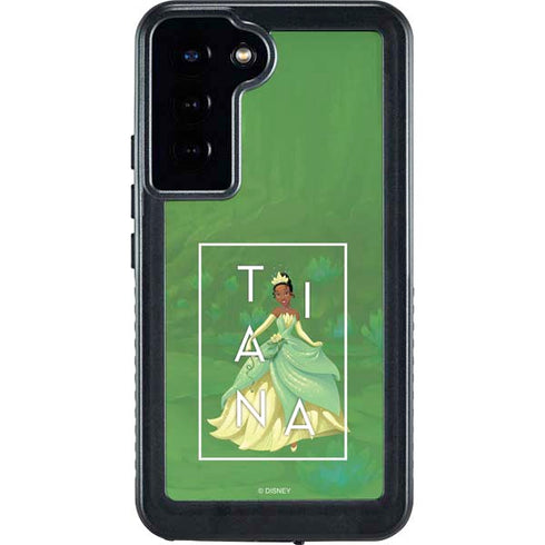 Disney Princess Tiana Floral Galaxy S23 Plus Waterproof Case