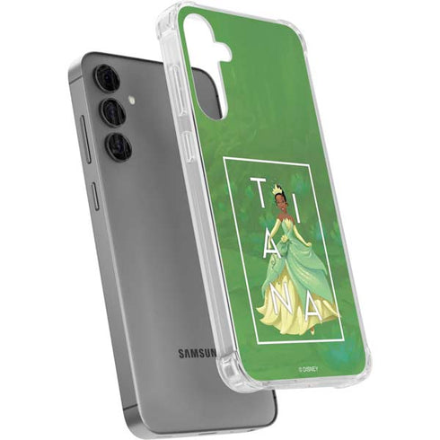 Disney Princess Tiana Floral Galaxy S24 Plus Clear Case