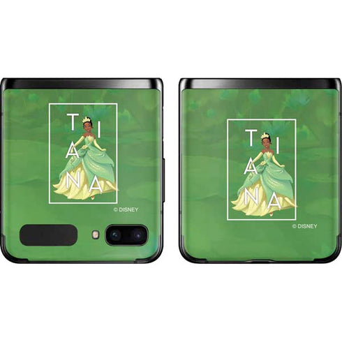 Disney Princess Tiana Floral Galaxy Z Flip Skin