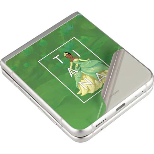 Disney Princess Tiana Floral Galaxy Z Flip3 5G Skin