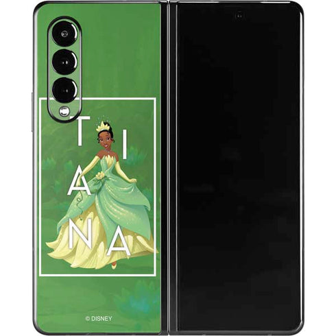 Disney Princess Tiana Floral Galaxy Z Fold3 5G Skin