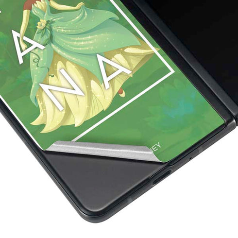 Disney Princess Tiana Floral Galaxy Z Fold3 5G Skin