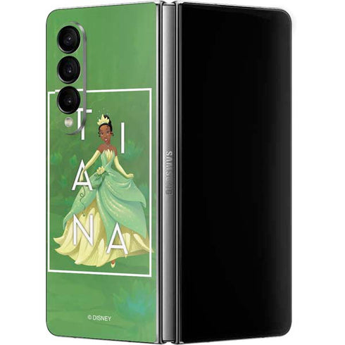 Disney Princess Tiana Floral Galaxy Z Fold4 5G Skin