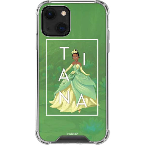 Disney Princess Tiana Floral iPhone 14 Plus Clear Case