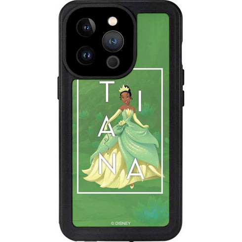 Disney Princess Tiana Floral iPhone 14 Pro Waterproof Case