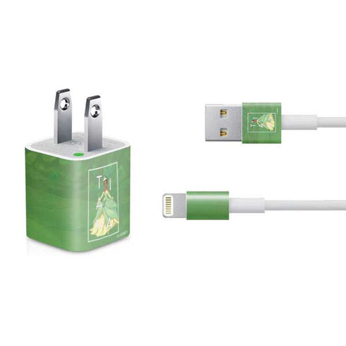 Disney Princess Tiana Floral iPhone Charger (5W USB) Skin