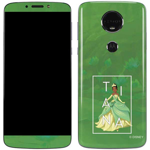 Disney Princess Tiana Floral Moto E5 Plus Skin