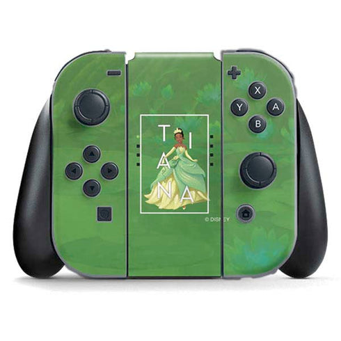 Disney Princess Tiana Floral Nintendo Switch (2017-2021) Joy-Con Controller Skin