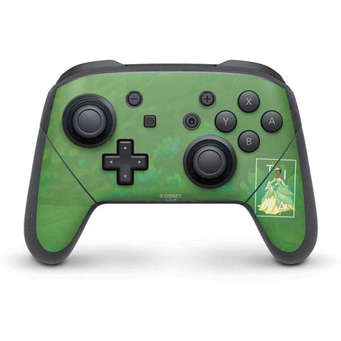 Disney Princess Tiana Floral Nintendo Switch Pro Controller Skin