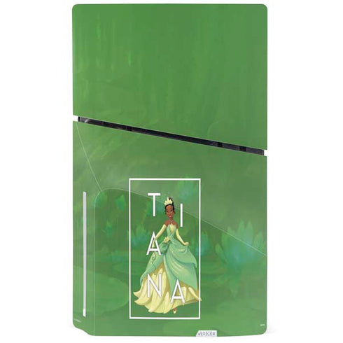 Disney Princess Tiana Floral PS5 Slim Disk Console Skin
