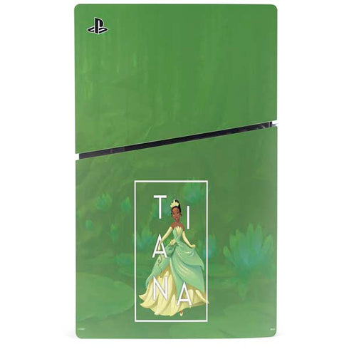 Disney Princess Tiana Floral PS5 Slim Digital Edition Bundle Skin