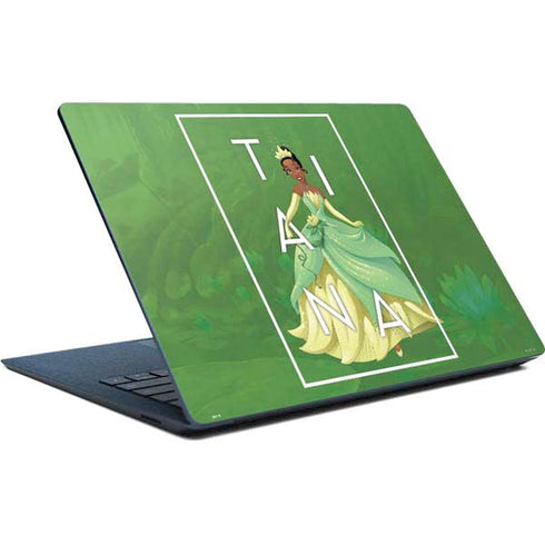 Disney Princess Tiana Floral Surface Laptop Skin
