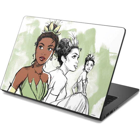 Disney Princess Tiana Sketch Dell Chromebook Skin