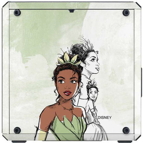 Disney Princess Tiana Sketch Cooler Master MasterBox Q300L Mini Tower Skin