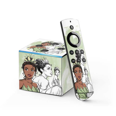 Disney Princess Tiana Sketch Fire TV Cube Skin