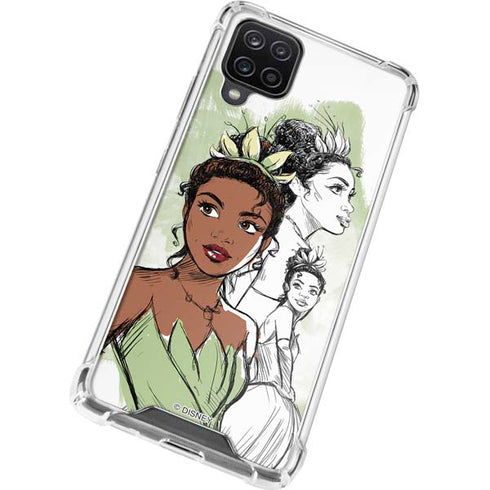 Disney Princess Tiana Sketch Galaxy A12 Clear Case
