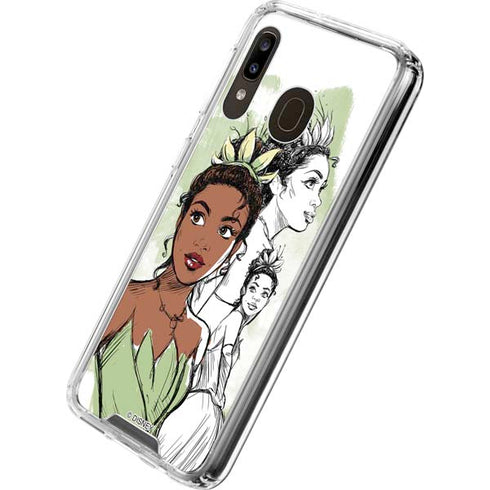 Disney Princess Tiana Sketch Galaxy A30 Clear Case