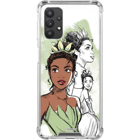 Disney Princess Tiana Sketch Galaxy A32 5G Clear Case