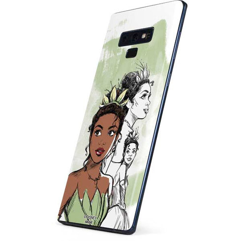 Disney Princess Tiana Sketch Galaxy Note 9 Skin
