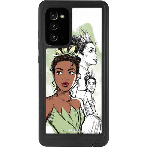Disney Princess Tiana Sketch Galaxy Note20 5G Waterproof Case